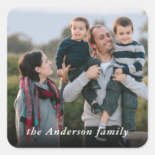 Familiefoto Vierkante Sticker