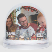 FAMILIEFOTO WINTERSCENE GRENS SNEEUWBOL (Voorkant)