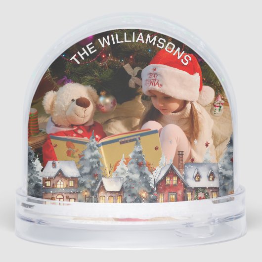 FAMILIEFOTO WINTERSCENE GRENS SNEEUWBOL (Achterkant)