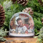 FAMILIEFOTO WINTERSCENE GRENS SNEEUWBOL<br><div class="desc">FAMILIEFOTO WINTERSCENE BORDER Snow Wereldbollen</div>