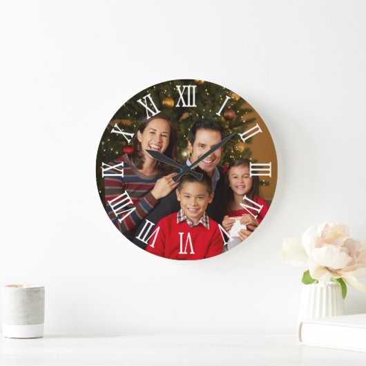 Familiefoto Witte vette Romeinse cijfers Grote Klok (Huis)