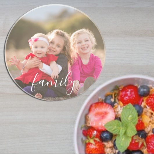 Familiefoto Zandsteen Onderzetter