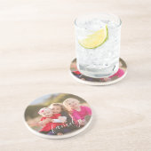 Familiefoto Zandsteen Onderzetter (Zijkant)