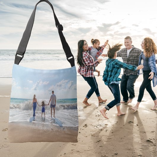Familiefoto zomervakantie crossbody tas