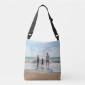 Familiefoto zomervakantie crossbody tas (Voorkant)