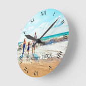 Familiefoto zomervakantie ronde klok (Hoek)