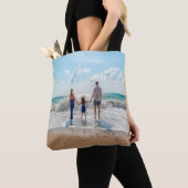 Familiefoto zomervakantie tote bag (Dichtbij)