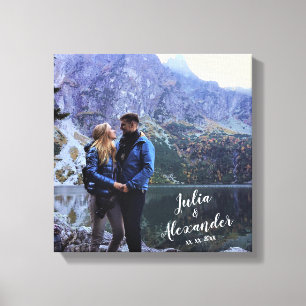 familiefotocanvas met namen canvas afdruk