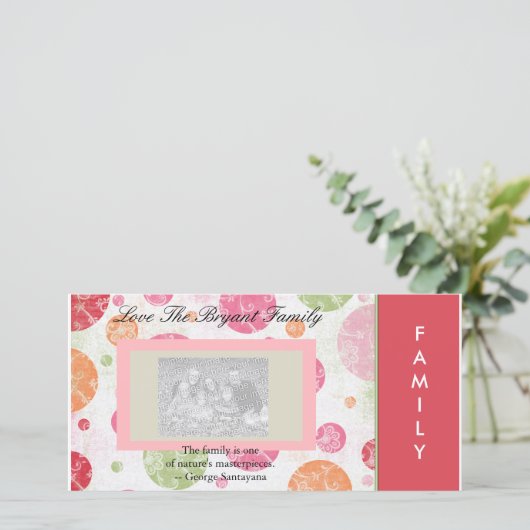 Familiefotocard Feestdagenkaart (Staand voorkant)