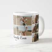 Familiefotocollage - 10 foto's Aangepaste tekst Grote Koffiekop (Voorkant rechts)