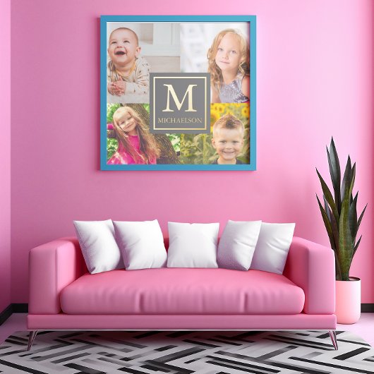 Familiefotocollage Folie Afdrukken