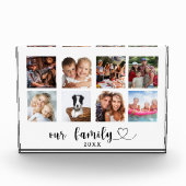 Familiefotocollage liefdeshart script duidelijk fotoblokken (Voorkant)
