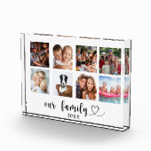Familiefotocollage liefdeshart script duidelijk fotoblokken (Rechts)