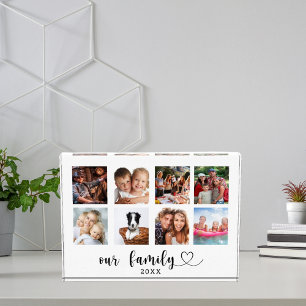 Familiefotocollage liefdeshart script duidelijk fotoblokken