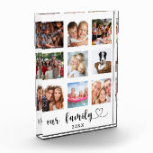 Familiefotocollage liefdeshart script duidelijk fotoblokken (Links)