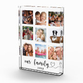 Familiefotocollage liefdeshart script duidelijk fotoblokken (Rechts)