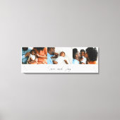 Familiefotocollage met Love and Joy-script Canvas Afdruk (Voorkant)