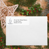 Familiefotocollage, modern, minimalistisch kerstfe feestdagenkaart