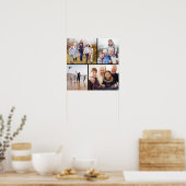 Familiefotocollage Poster (Keuken)