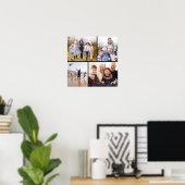 Familiefotocollage Poster (Thuiskantoor)