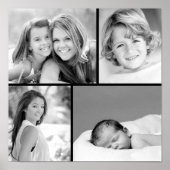 Familiefotocollage Poster (Voorkant)