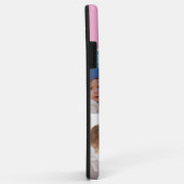 Familiefotocollage roze 4 foto's Case-Mate iPhone case (Achterkant/rechts)