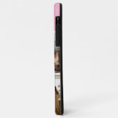 Familiefotocollage roze 4 foto's Case-Mate iPhone case (Achterkant/links)