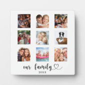Familiefotocollage script hart fotoplaat (Voorkant)
