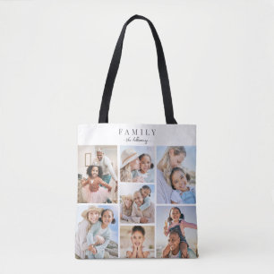 Familiefotocollage Tote Bag