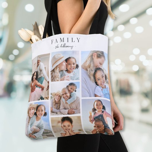 Familiefotocollage Tote Bag