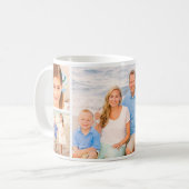 Familiefotocollage volledige wrap koffiemok (Voorkant links)