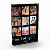 Familiefotocollage zwart fotoblokken (Links)