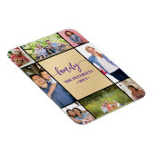 familiefotocollage zwart goud script magneet (Rechterzijde)