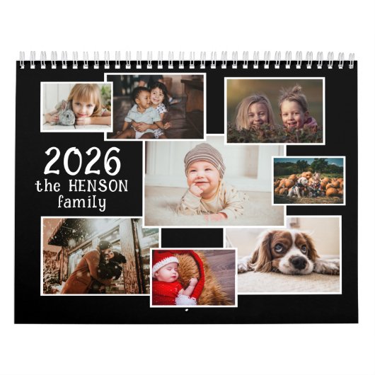 Familiefotokalender 2025 met 12 maandelijkse foto' kalender (Hoes)