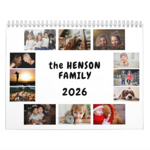 Familiefotokalender 2026 Maandelijks 12 foto's Kalender