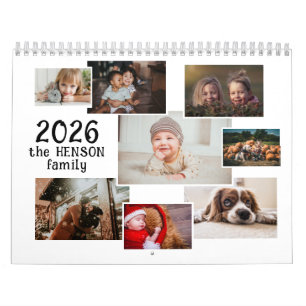 Familiefotokalender 2026 met 12 maandelijkse foto' kalender