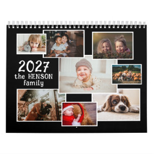 Familiefotokalender 2027 met 12 maandelijkse foto' kalender