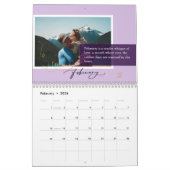 Familiefoto's Aangepaste offerte Uniek Kleurrijk 2 Kalender (Feb 2026)