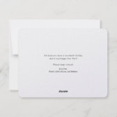 Familiefoto's Bewegende Aankondiging Kerst Kaart (Achterkant)