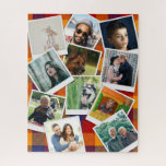 Familiefoto's collage legpuzzel<br><div class="desc">Aangepaste foto-puzzel met 11 favoriete afbeeldingen. Het fotomalplaatje is opstelling om uw foto's in een vierkant formaat van de instagramstijl te tonen. Het zijn altijd de kleine stukken die het grote afbeelding maken! Maak favoriete herinneringen, design en citaten een geweldig spel door je eigen puzzel te maken. Deze puzzels zijn...</div>