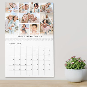 Familiefoto's Fotocollage Kalender