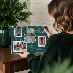 Familiefoto's Fun Delivery Postage Stamps Kalender