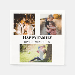 familiefoto's herinneringen voeg familienaam toe a servet