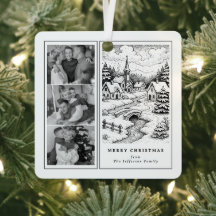 Familiefoto's Kerst Dorp in de Winter
