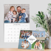 Familiefoto's met monogram Modern 2026 Kalender