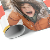 Familiefoto's | Retro Checkered Christmas Cadeaupapier (Rol Hoek)