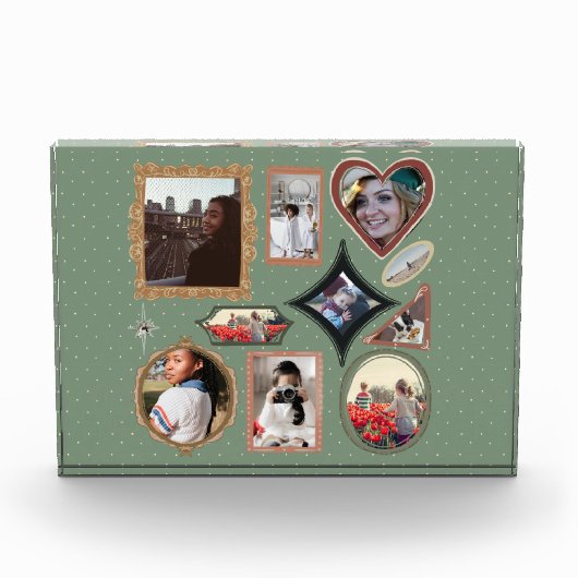 Familiefoto's Retro Frame Collage Fotoblokken (Voorkant)
