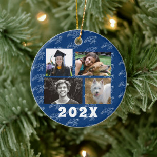 Familiefoto's Zeeschildpad Marineblauw Keramisch Ornament