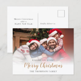 Familiefotoverlay kerst feestdagenkaart