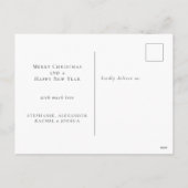 Familiefotoverlay kerst feestdagenkaart (Achterkant)